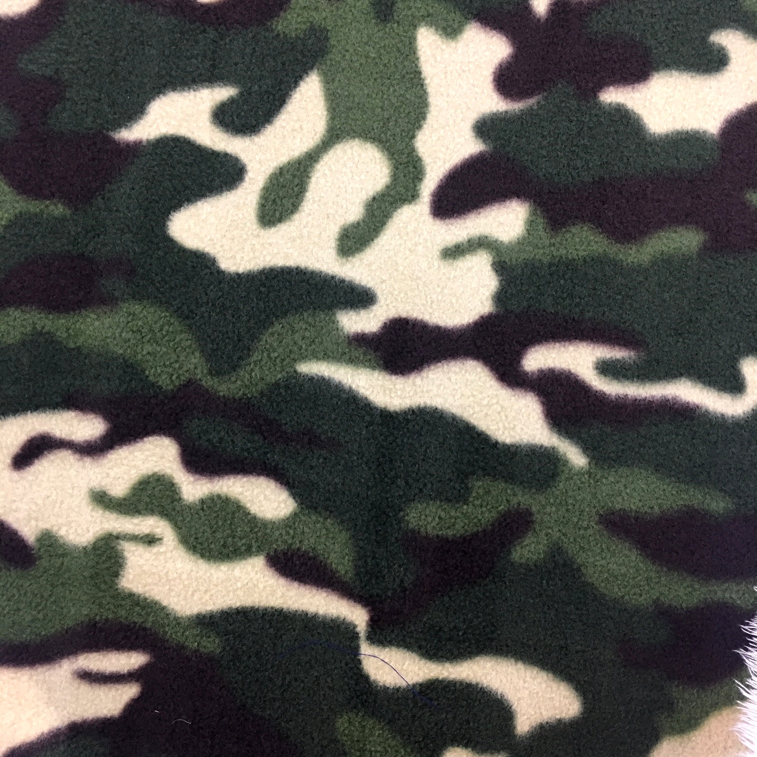 Printed Fleece Fabric Camouflage